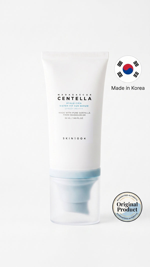 SKIN1004 - Madagascar Centella Hyalu-Cica Water-Fit Sun Serum SPF50+ PA++++ (Hyaluronik Asit ve Centella Asiatica İçeren Serum Güneş Koruyucu)